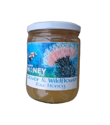 625g Raw Clover and Wildflower Honey
